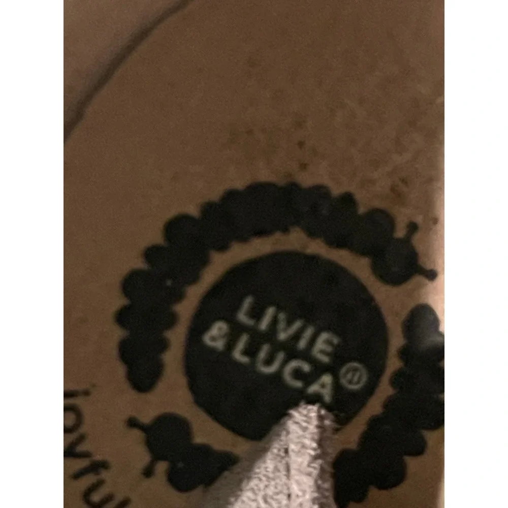 Livie & Luca Boots Kids 11 Grey Suede Chukka Hook Loop Strap Leather